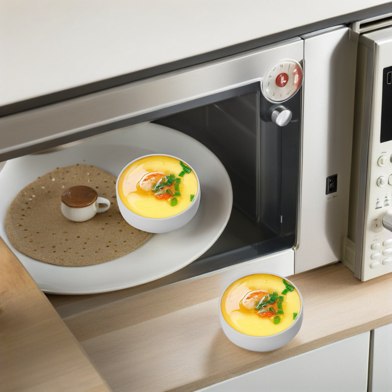 Meal Prep Healthy Breakfast - 3Pcs Silicone Air Fryer Egg Molds