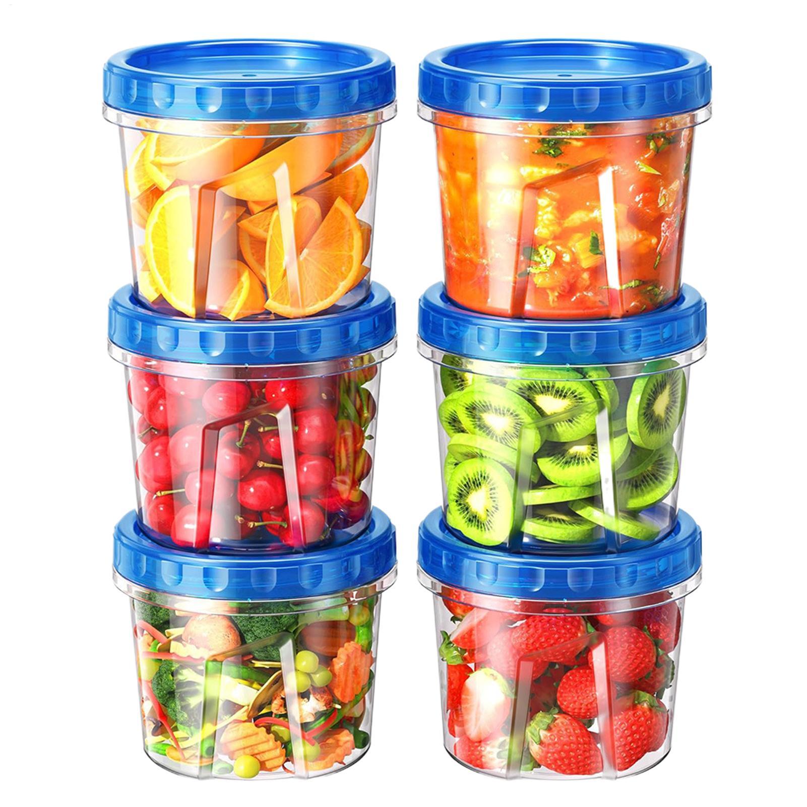 Meal Prep Containers - Freezer Storage Containers 16oz 6 Piece
