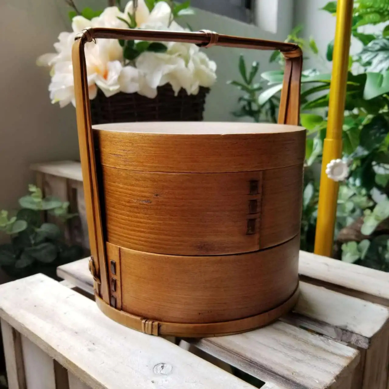Meal Prep Japanese - Japanese Wooden Bento Lunch Box Vintage