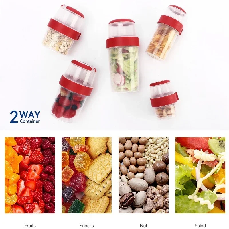 Portable Plastic Breakfast Cup - Meal Prep Oatmeal Jars recensie en prijs
