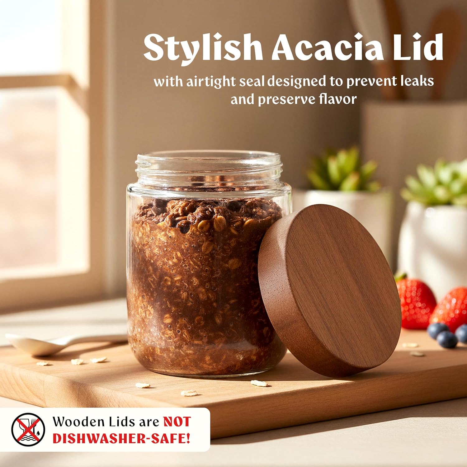 Overnight Oats Containers with - Meal Prep Oatmeal Jars recensie en prijs