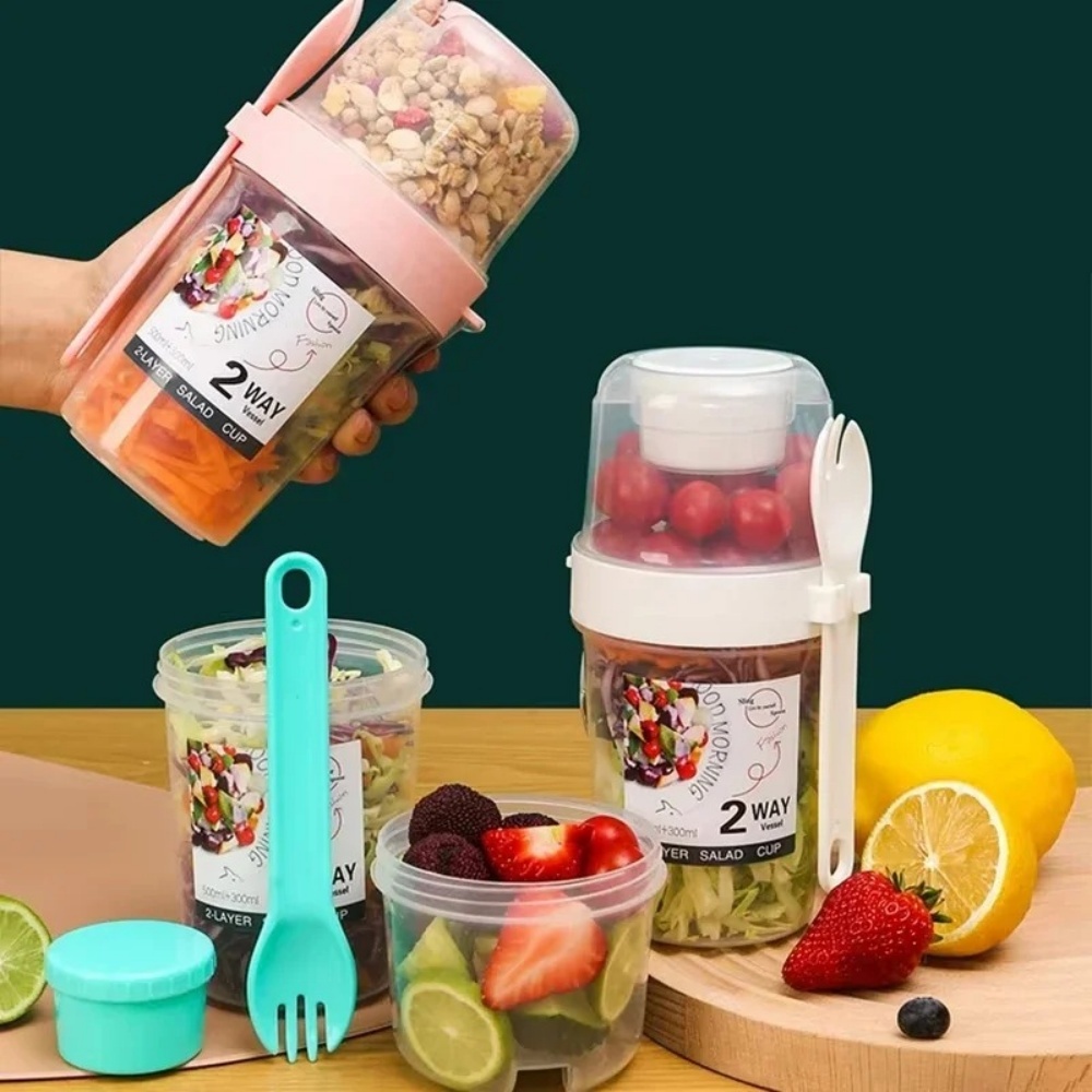 Portable Salad Cup Breakfast C - Meal Prep Oatmeal Jars recensie en prijs