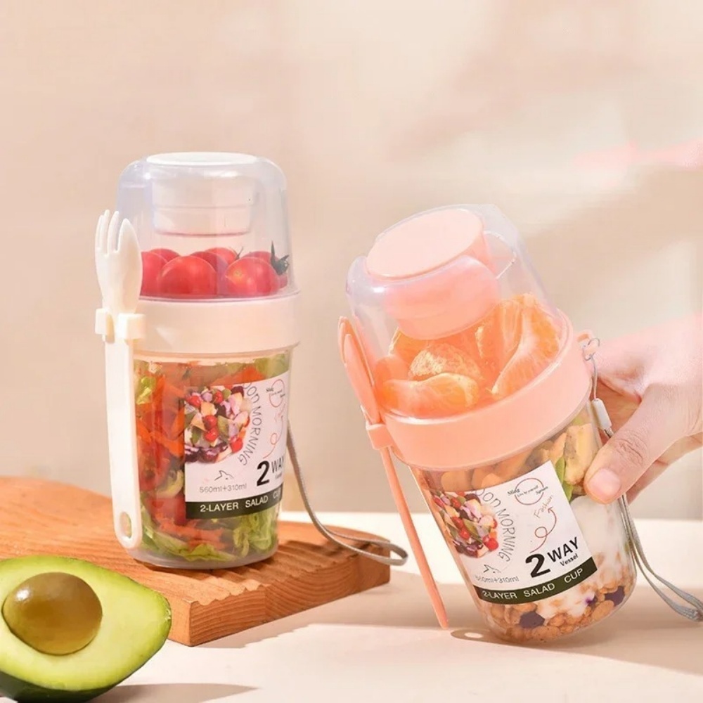 Portable Salad Cup Breakfast C - Meal Prep Oatmeal Jars recensie en prijs