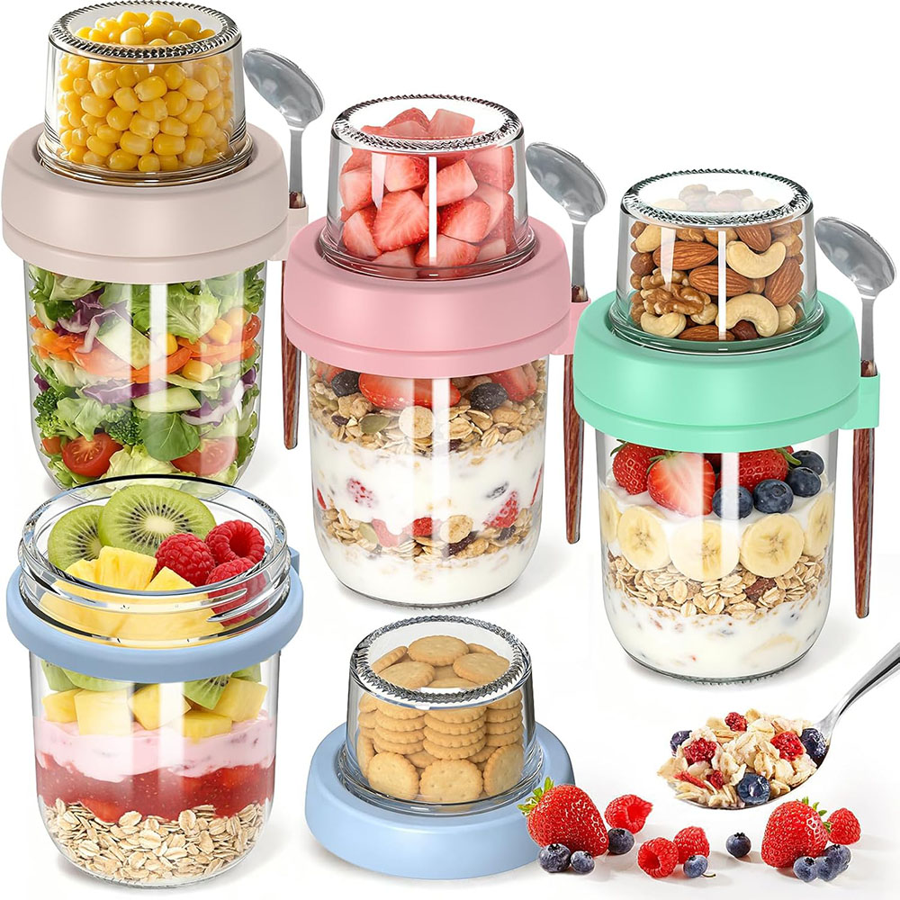 Overnight Oats Containers with - Meal Prep Oatmeal Jars recensie en prijs