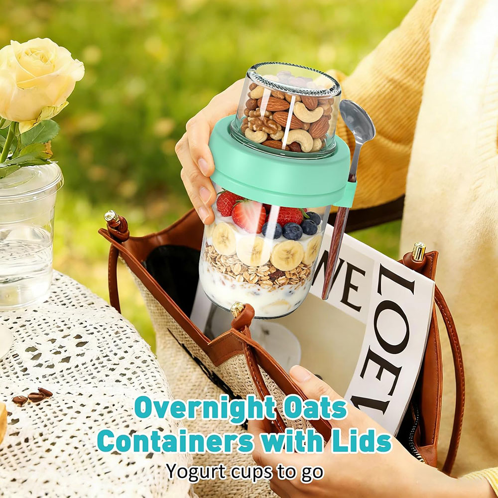 Overnight Oats Containers with - Meal Prep Oatmeal Jars recensie en prijs
