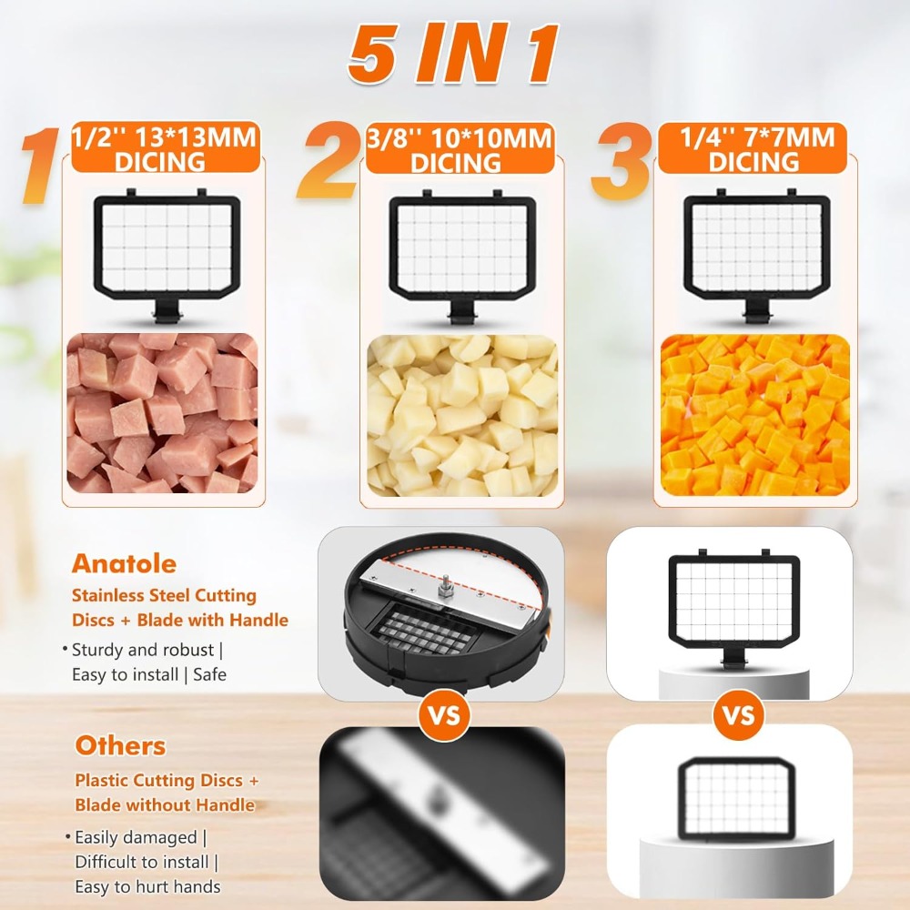 Electric Vegetable Dicer Slice - Veggie Chopper Cup recensie en prijs