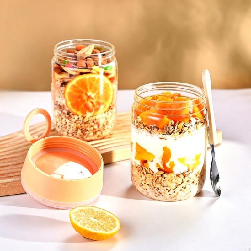 Overnight Oat Container with L - Meal Prep Oatmeal Jars recensie en prijs