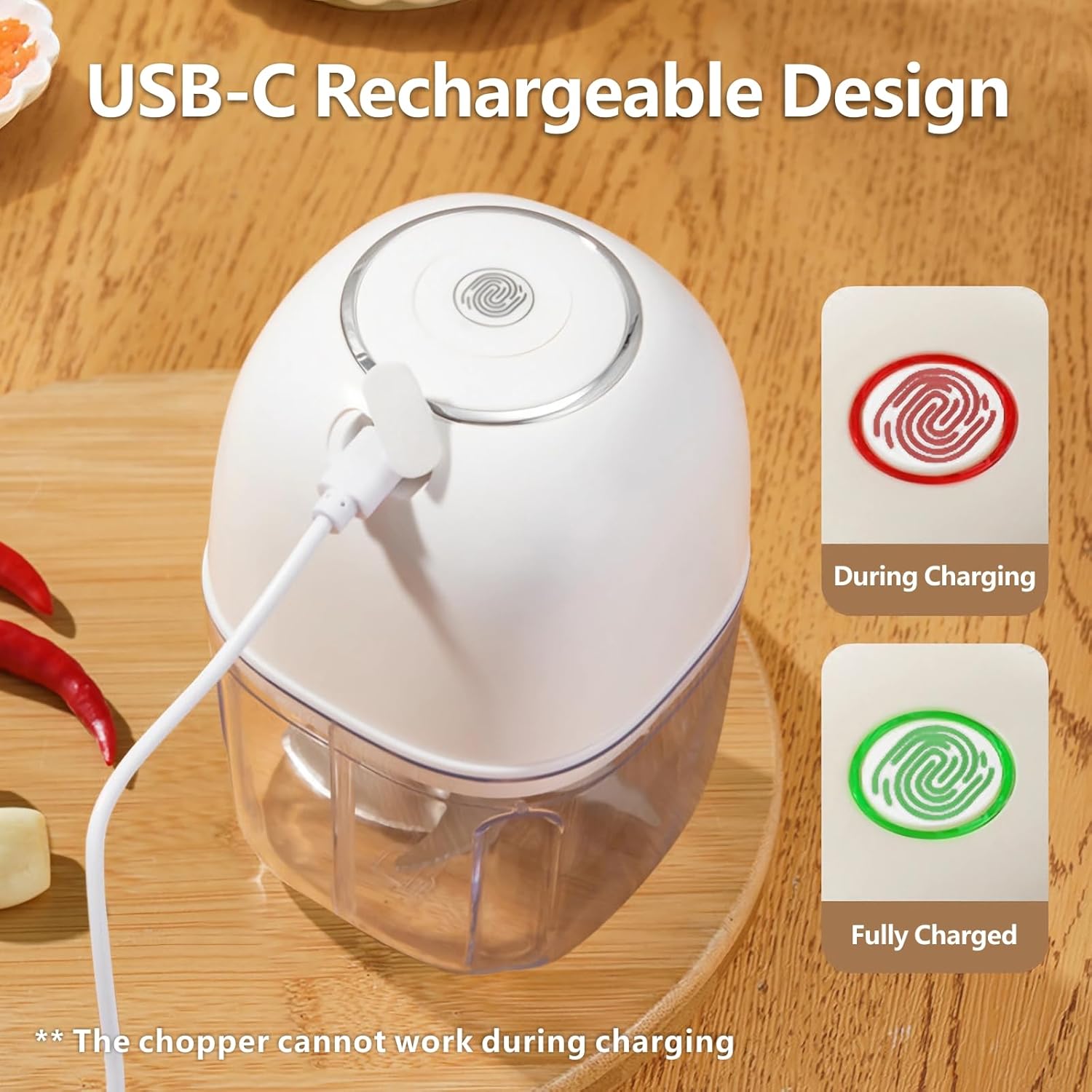 Wireless Food Chopper Mini, 35 - Veggie Chopper Cup recensie en prijs