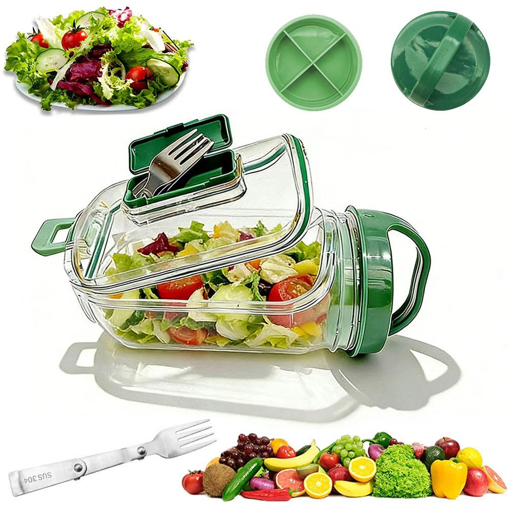 Portable Salad Cup with Sauce  - Meal Prep Containers recensie en prijs
