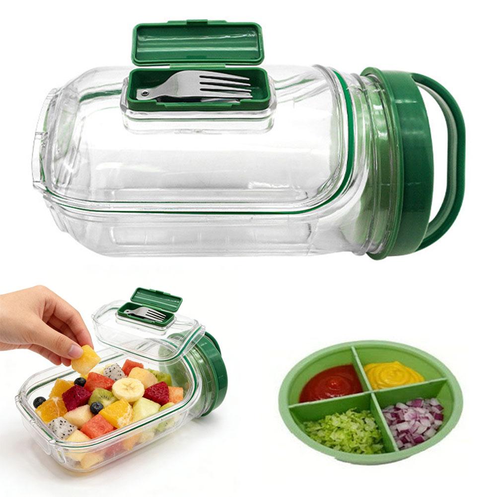 Portable Salad Cup with Sauce  - Meal Prep Containers recensie en prijs