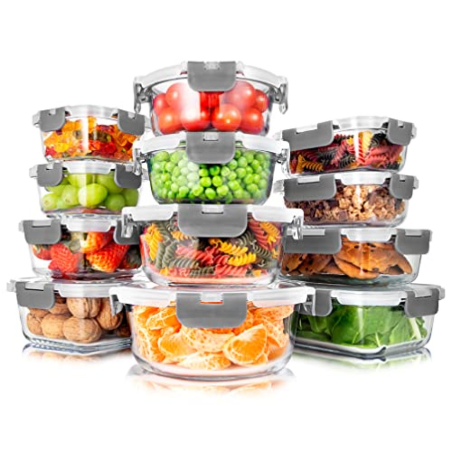 24 Pcs Glass Storage Container - Pro Meal Prep recensie en prijs