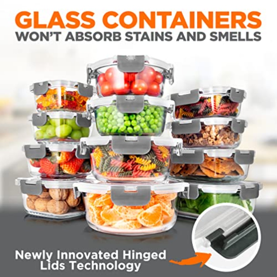24 Pcs Glass Storage Container - Pro Meal Prep recensie en prijs