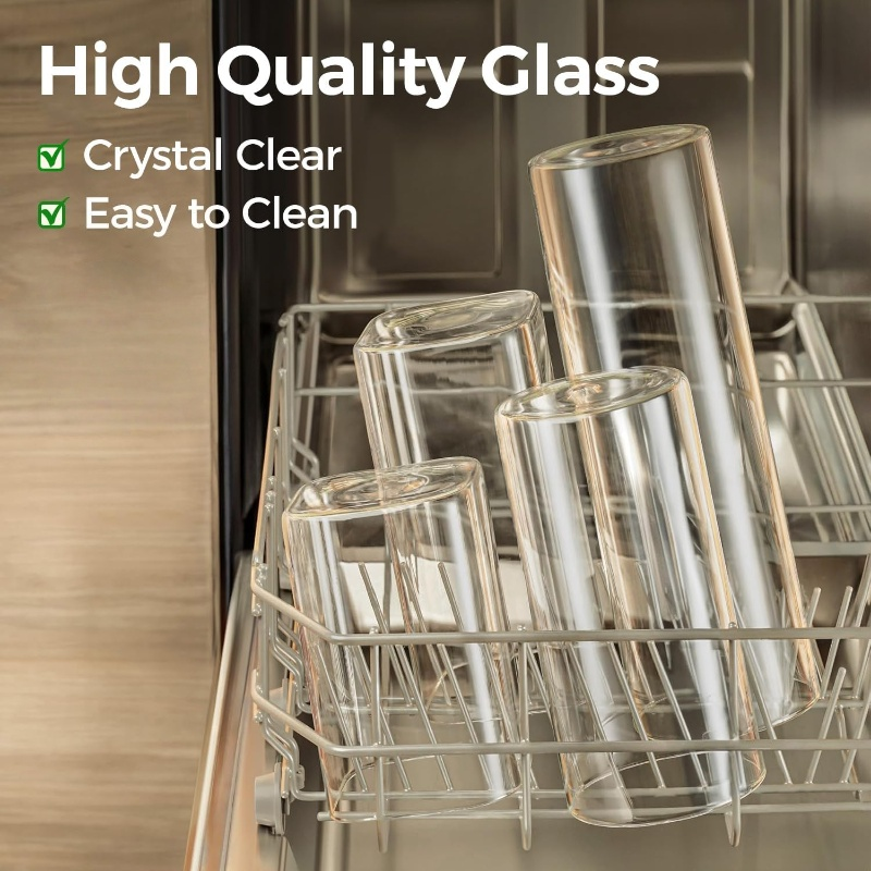 2/4/6/12Pcs-400Ml Square Glass - Meal Prep Oatmeal Jars recensie en prijs