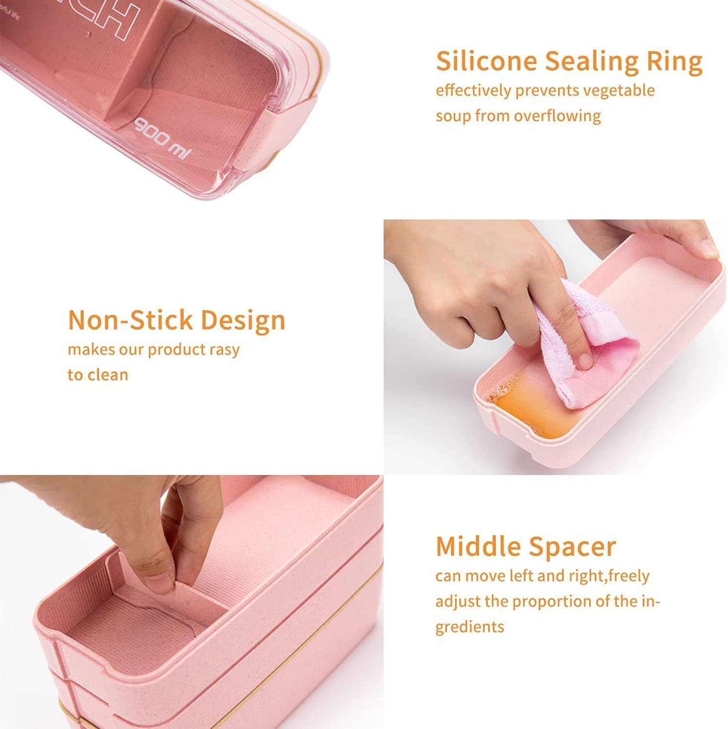 Rarapop 3 Pack Stackable Bento - Meal Prep Japanese recensie en prijs