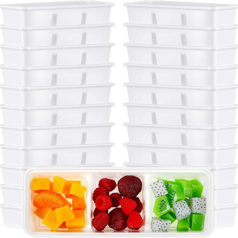 【25-Count 3-Section Food Conta - Meal Prep Japanese recensie en prijs