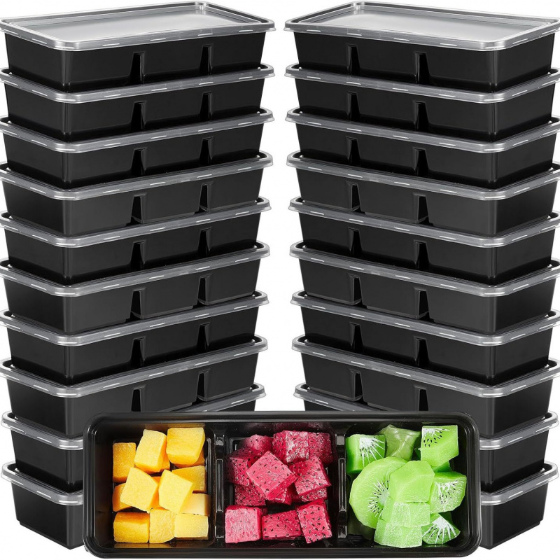 【25-Count 3-Section Food Conta - Meal Prep Japanese recensie en prijs