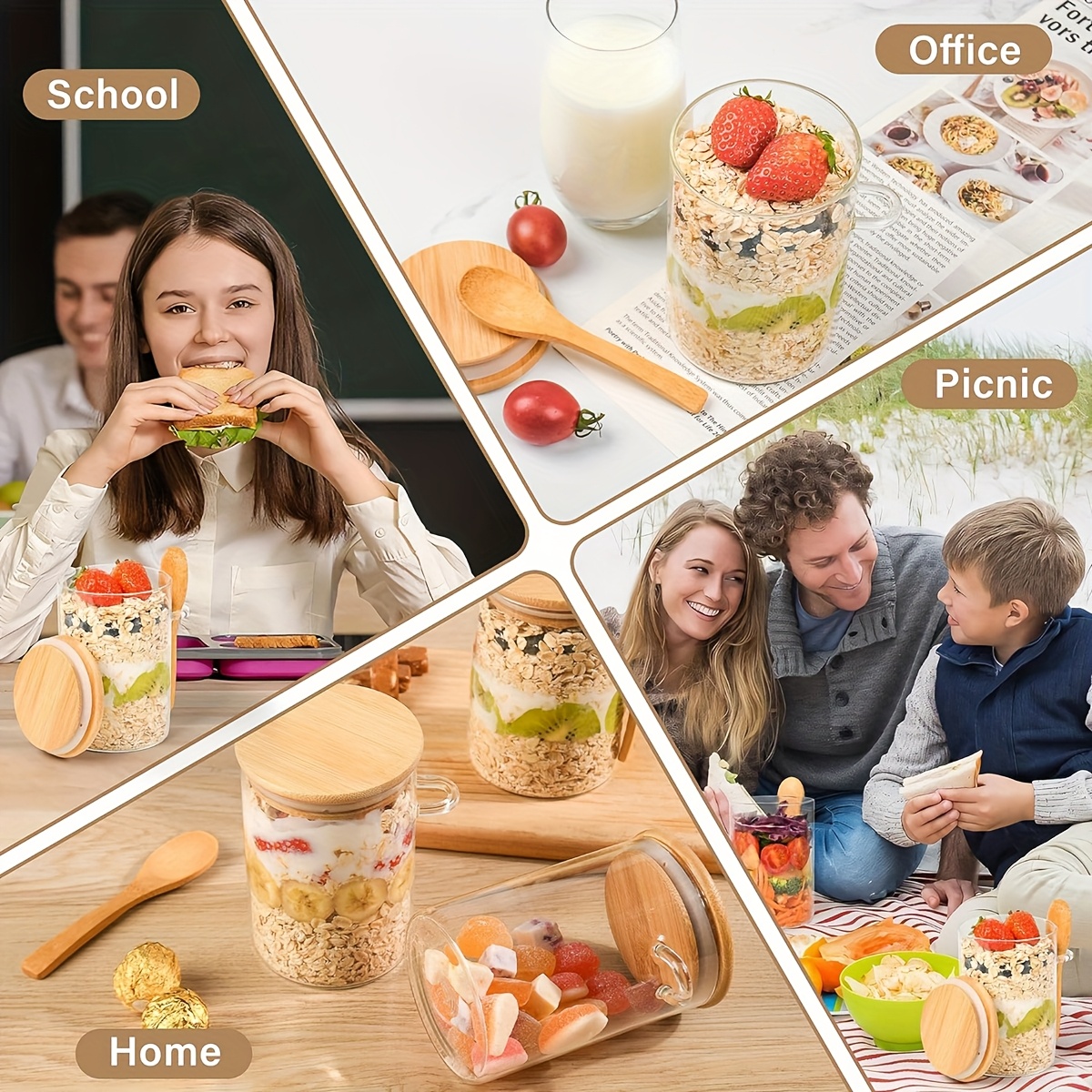 Set of 4 Or 8pcs of 16Oz Glass - Meal Prep Oatmeal Jars recensie en prijs