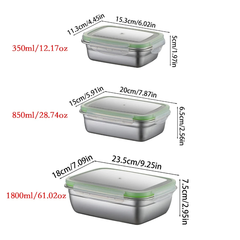 304 Stainless Steel Lunch Box  - Meal Prep Containers recensie en prijs