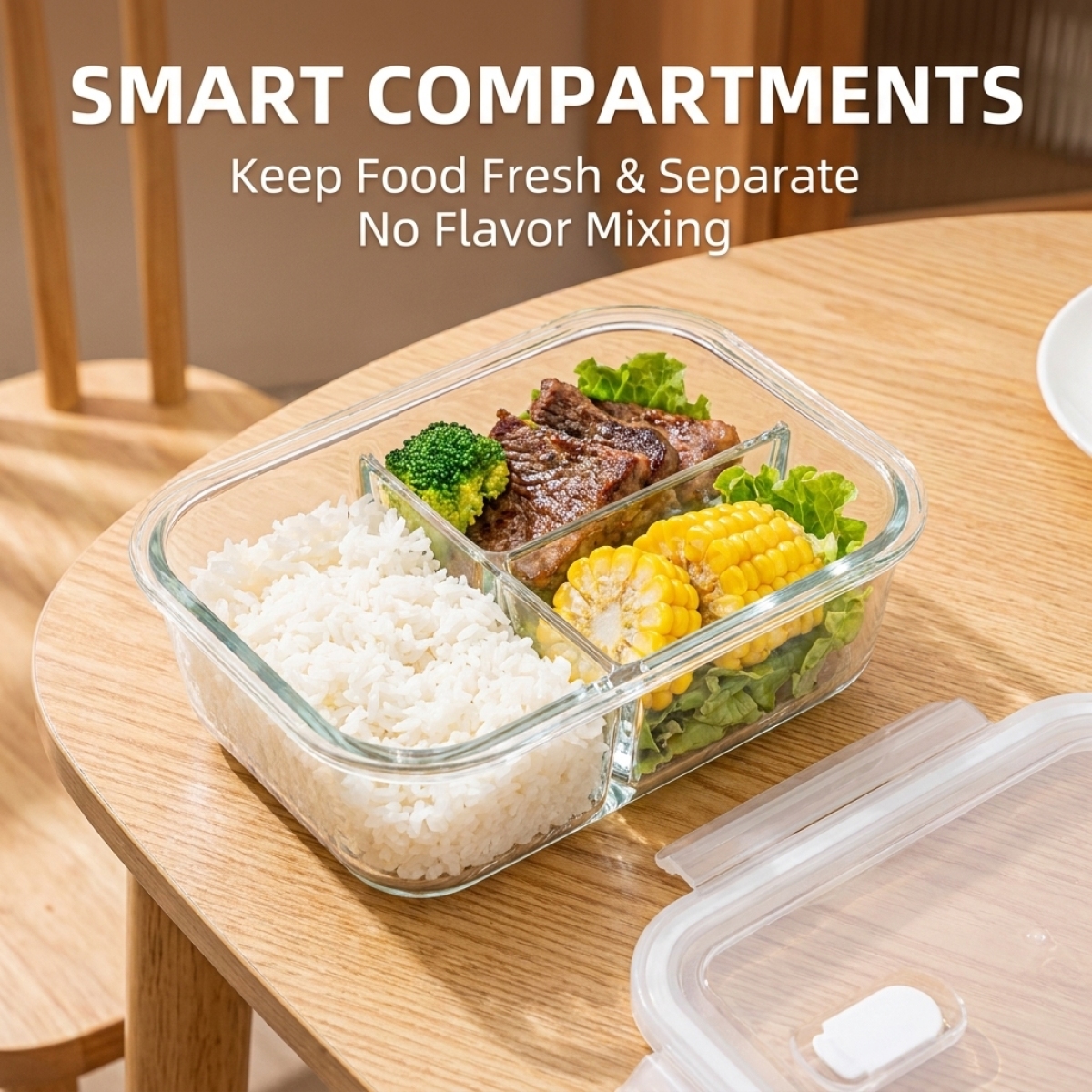 Premium White Glass Food Conta - Meal Prep Containers recensie en prijs