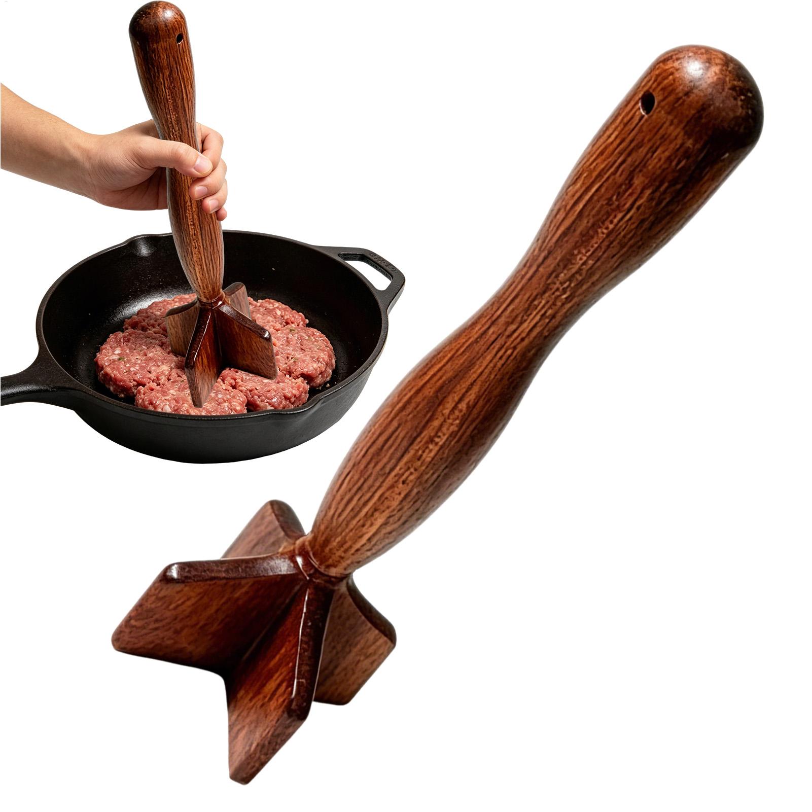 Wooden Meat Chopper Hamburger  - Meal Prep With Ground Beef recensie en prijs