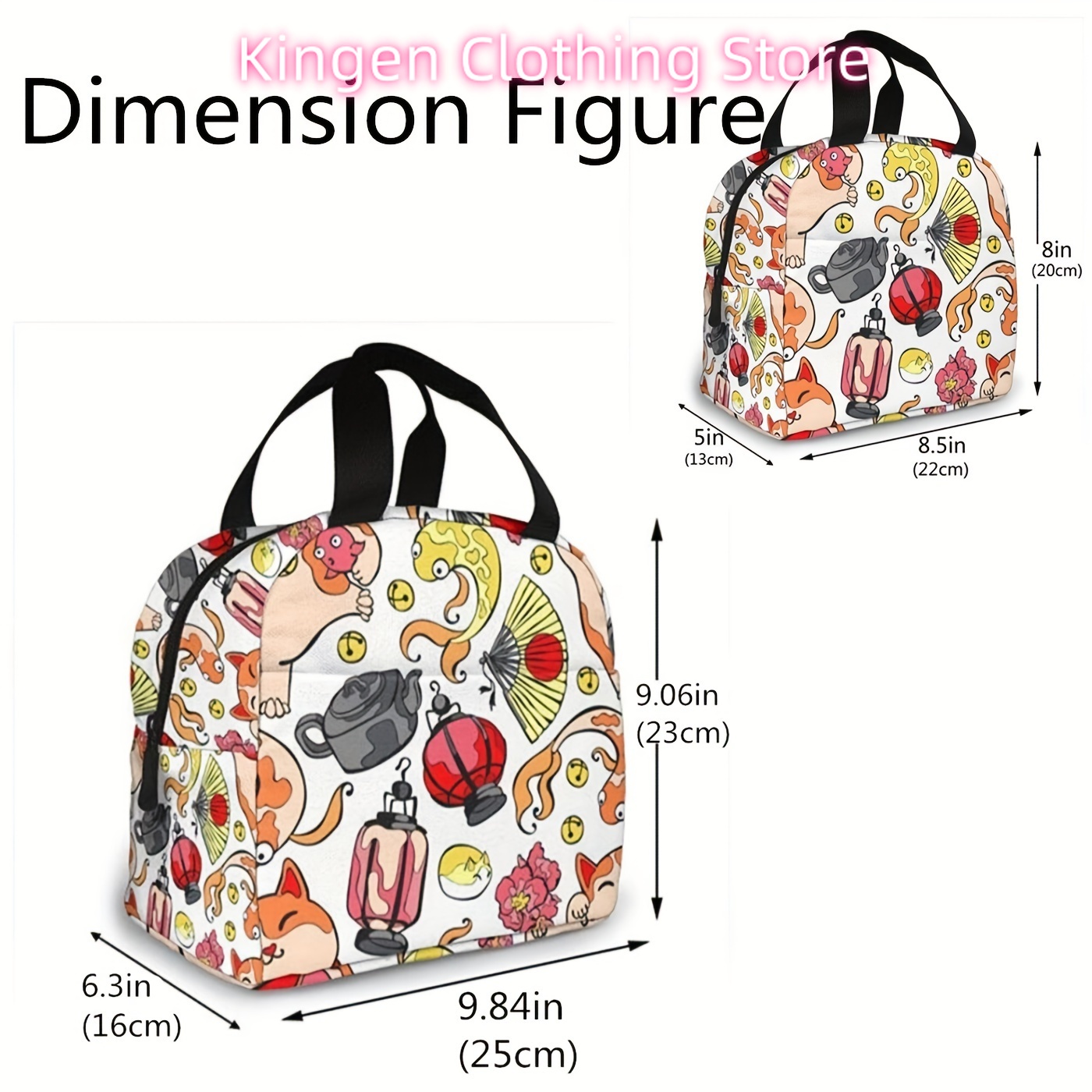 1Pcs Insulated Lunch Bag with  - Meal Prep Japanese recensie en prijs