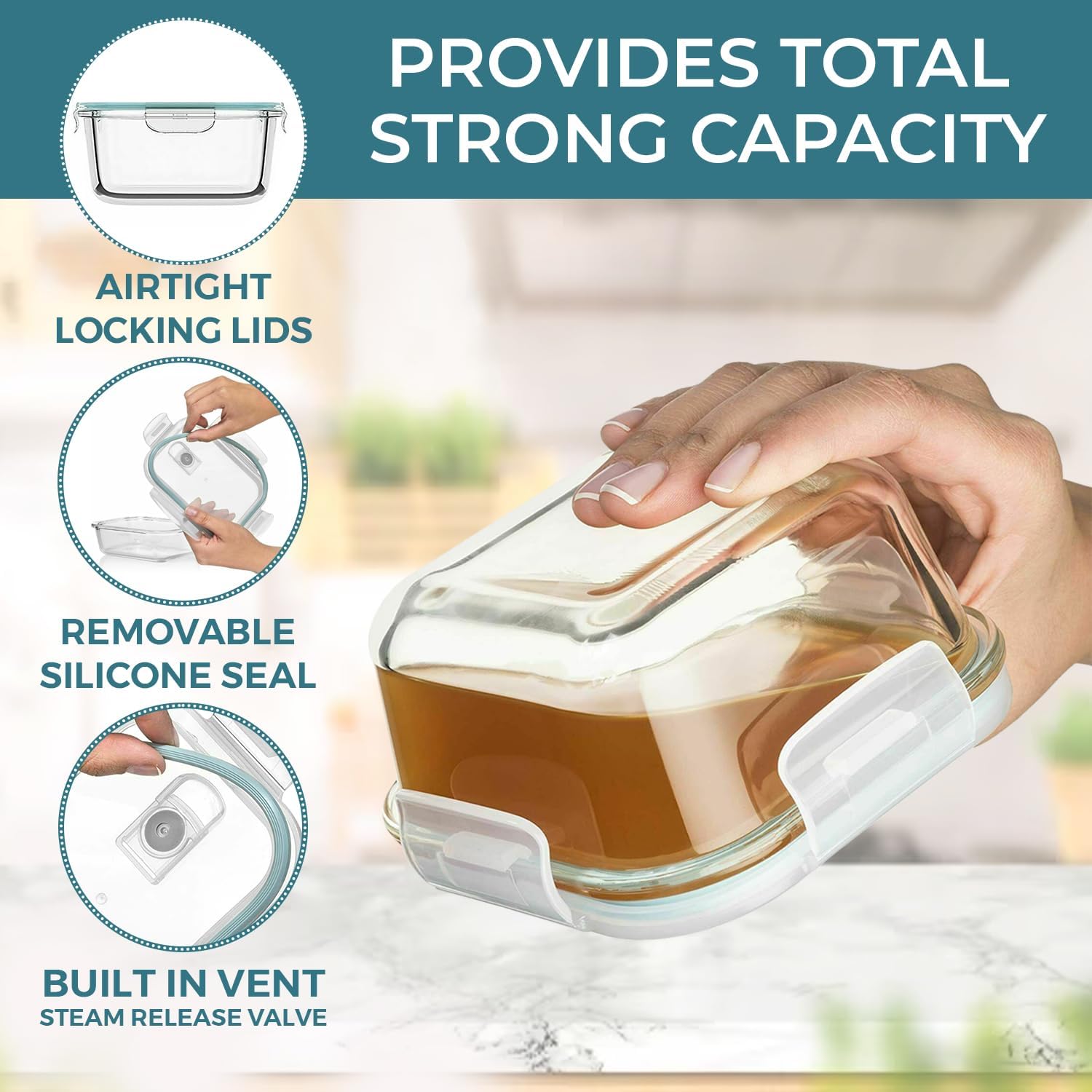 24 Pc Airtight Glass Food Stor - Meal Prep Containers recensie en prijs