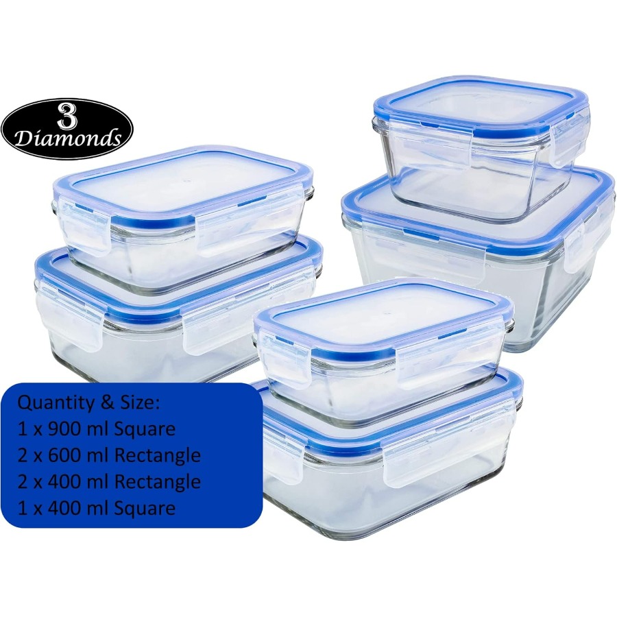 Glass Containers BPA-Free Lock - Meal Prep Containers recensie en prijs