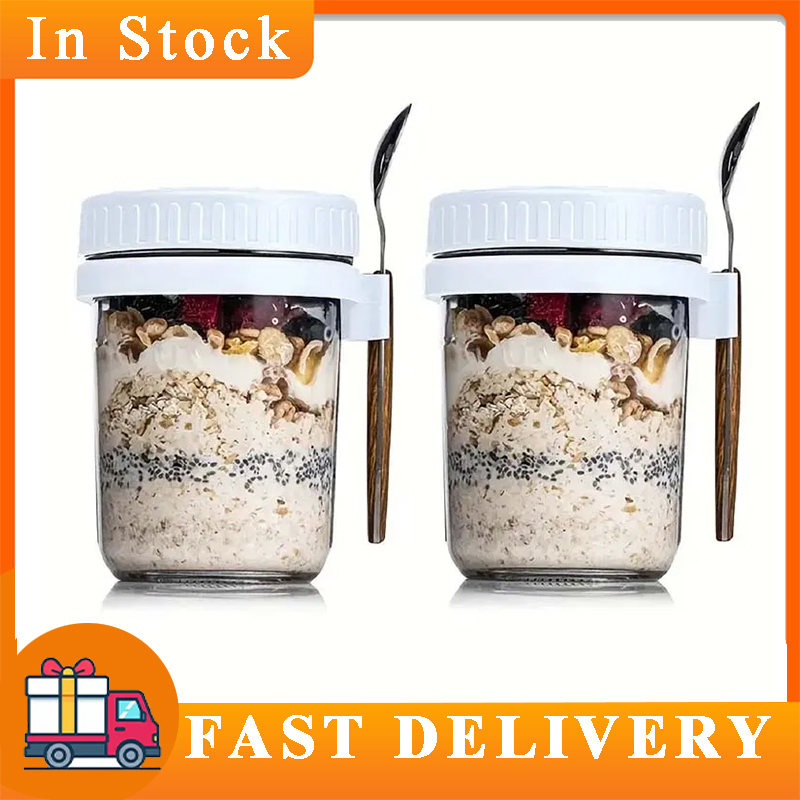 Overnight Oats Container with  - Meal Prep Oatmeal Jars recensie en prijs