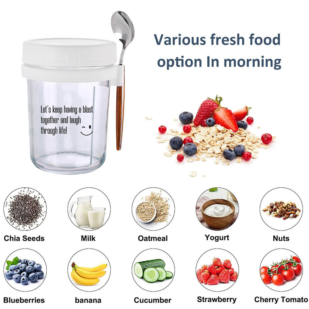 Milk Cereal Fruit Oatmeal Jars - Meal Prep Oatmeal Jars recensie en prijs