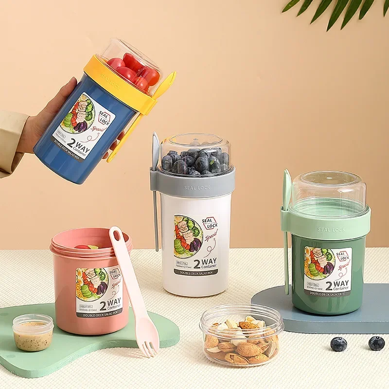 Portable Salad Cups Container  - Meal Prep Oatmeal Jars recensie en prijs