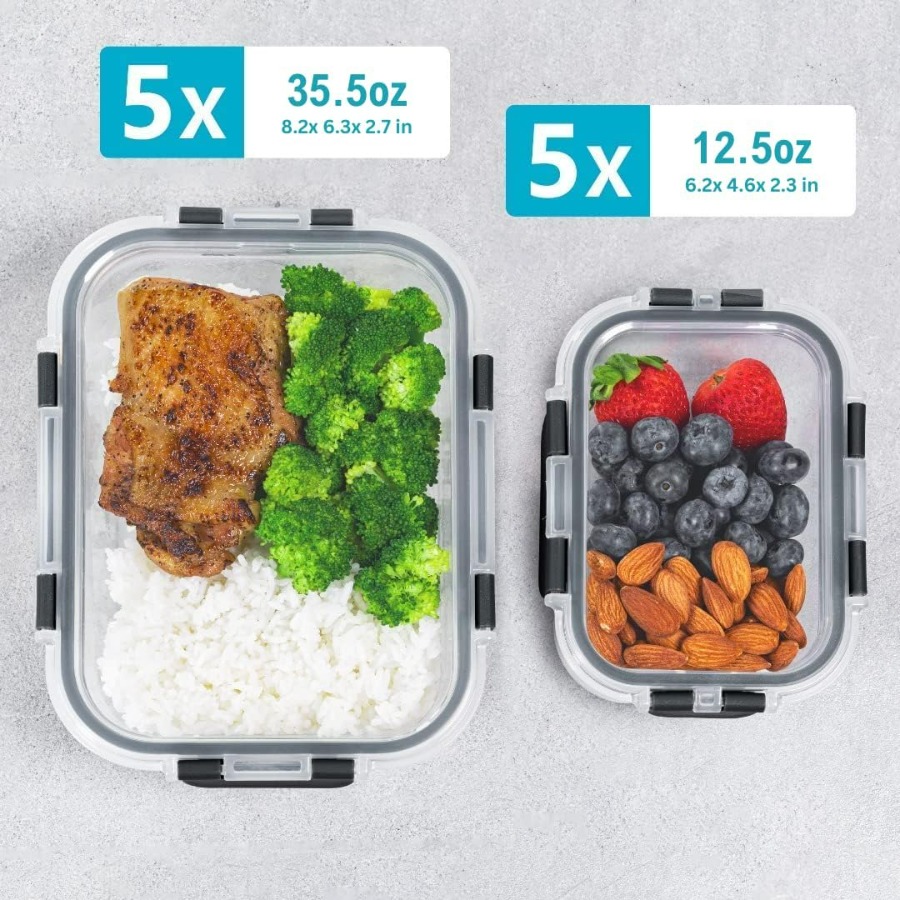 Glass Food Storage Containers  - Meal Prep Containers recensie en prijs
