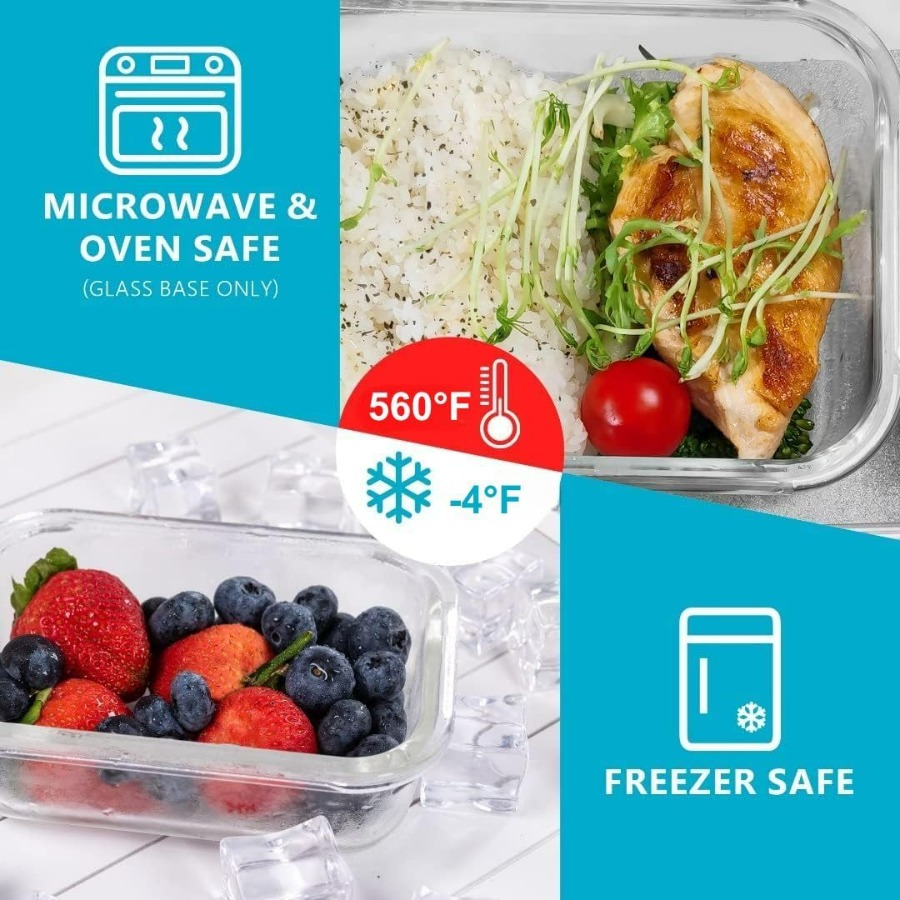 Glass Food Storage Containers  - Meal Prep Containers recensie en prijs