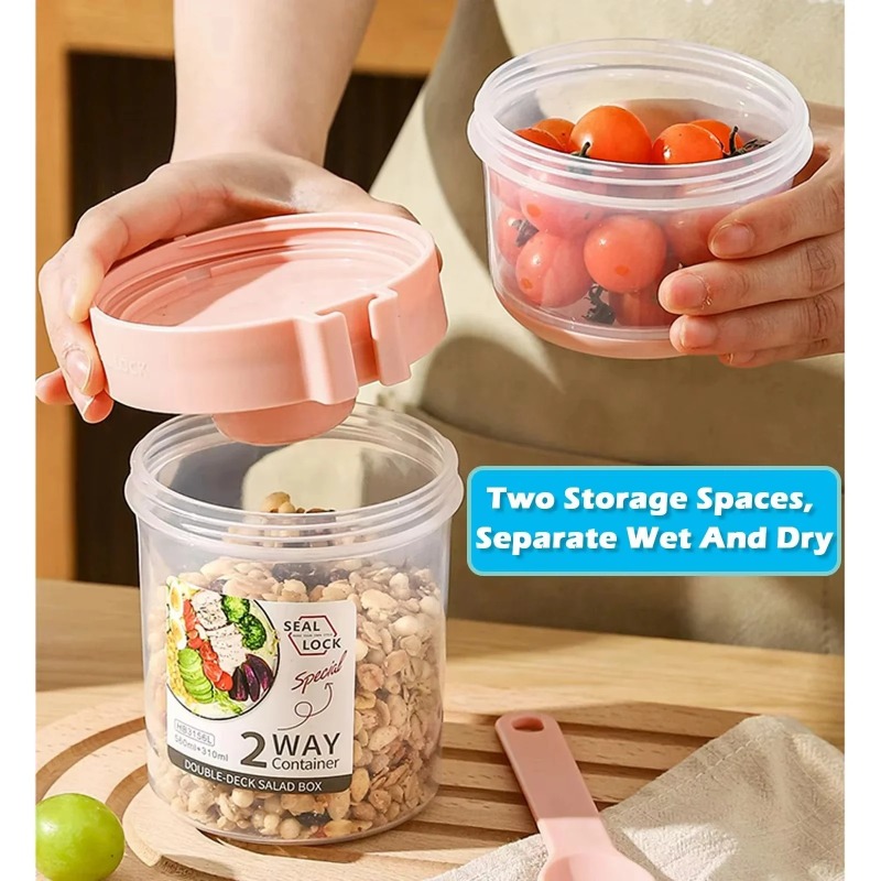 1pc Portable Breakfast Salad C - Meal Prep Oatmeal Jars recensie en prijs