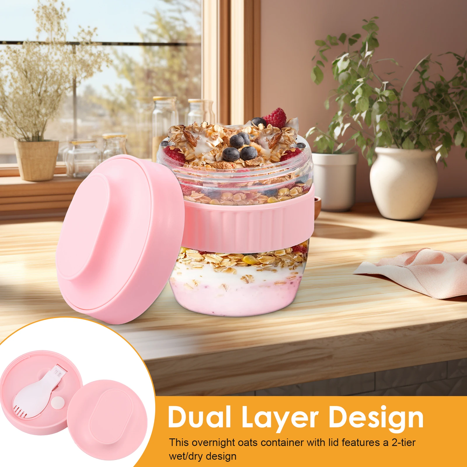 Double Layer Overnight Oats Co - Meal Prep Oatmeal Jars recensie en prijs