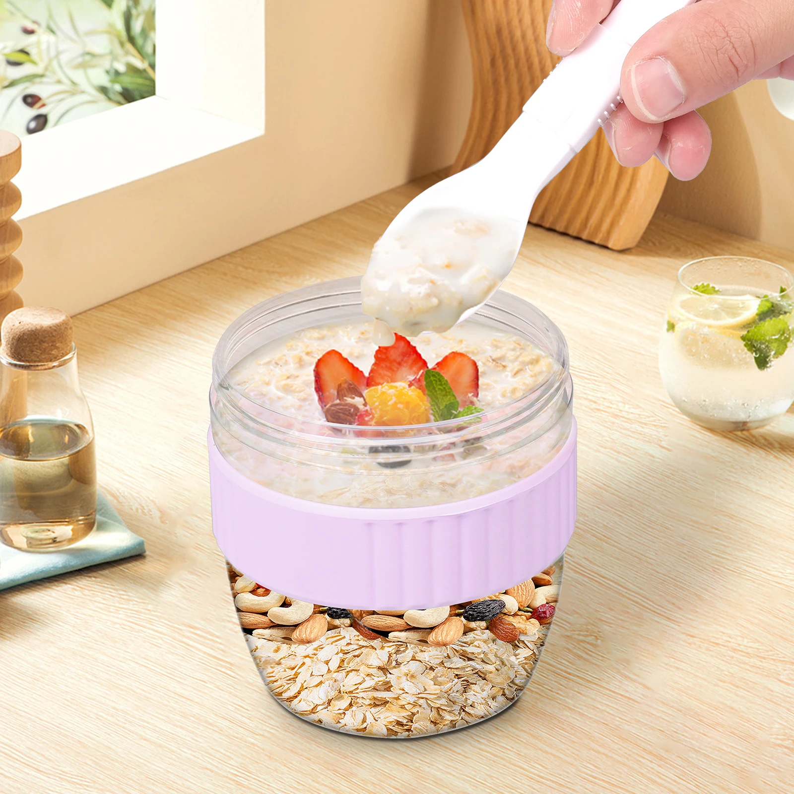Double Layer Overnight Oats Co - Meal Prep Oatmeal Jars recensie en prijs