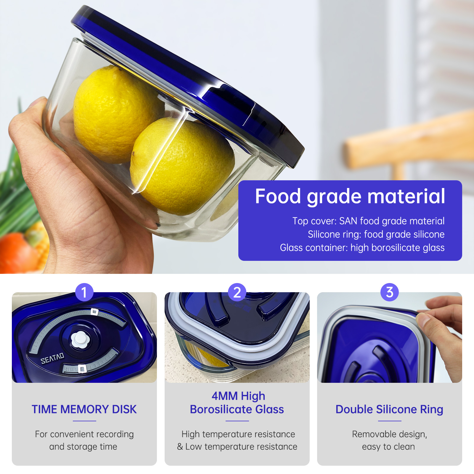 SEATAO Glass Food Storage Cont - Meal Prep Containers recensie en prijs